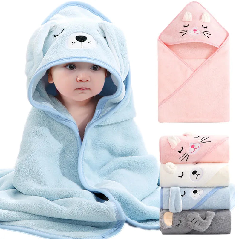 Cape de bain bébé | Serviette à Capuche Douce et Absorbante